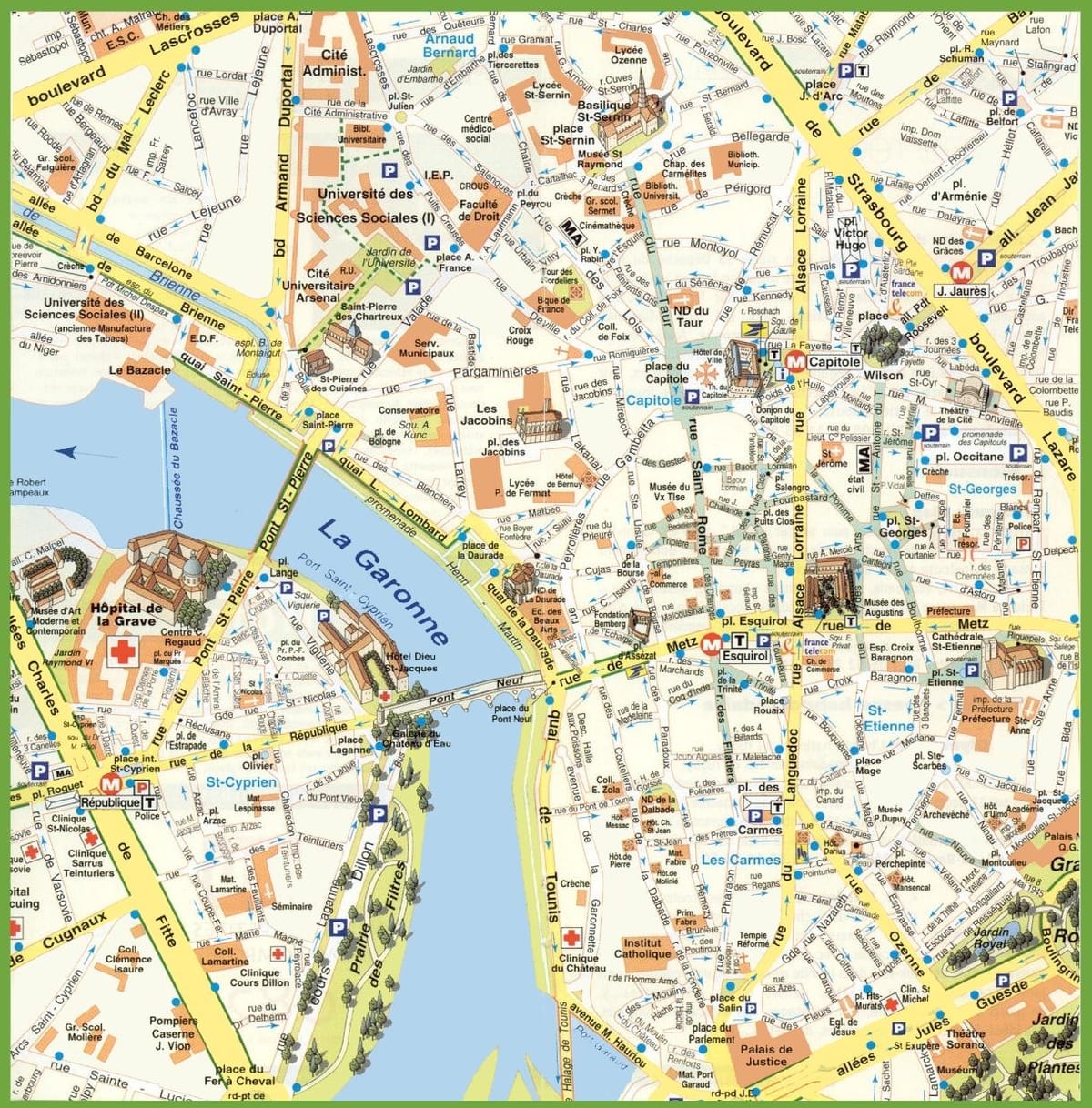Toulouse staten kart