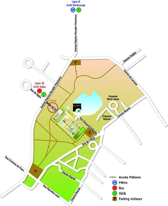 kart av Toulouse hage