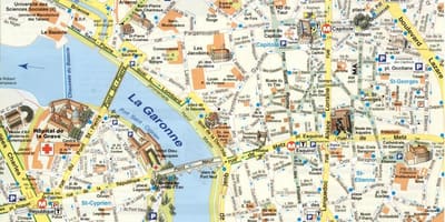 Kart av Toulouse forstad
