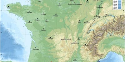 Geografiske kart av Toulouse