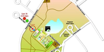 Kart av Toulouse hage